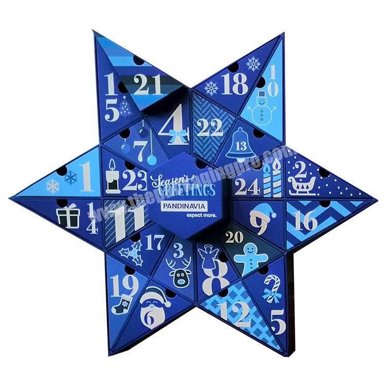Big Pentagram Caja Calendario De Adviento Advent Calendar Empty Gift Box Star
