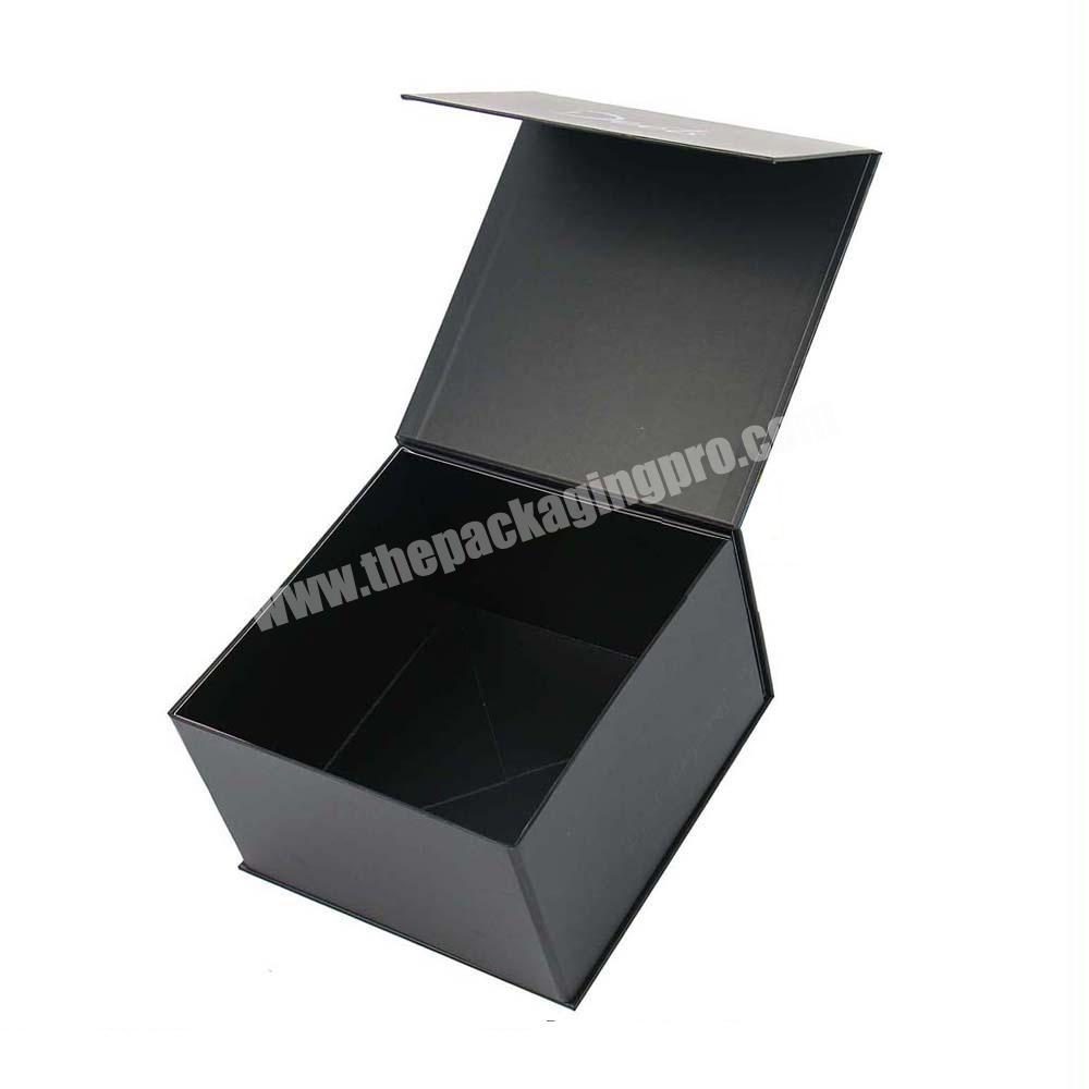Black Sturdy Custom Snapback Caps Packaging Box