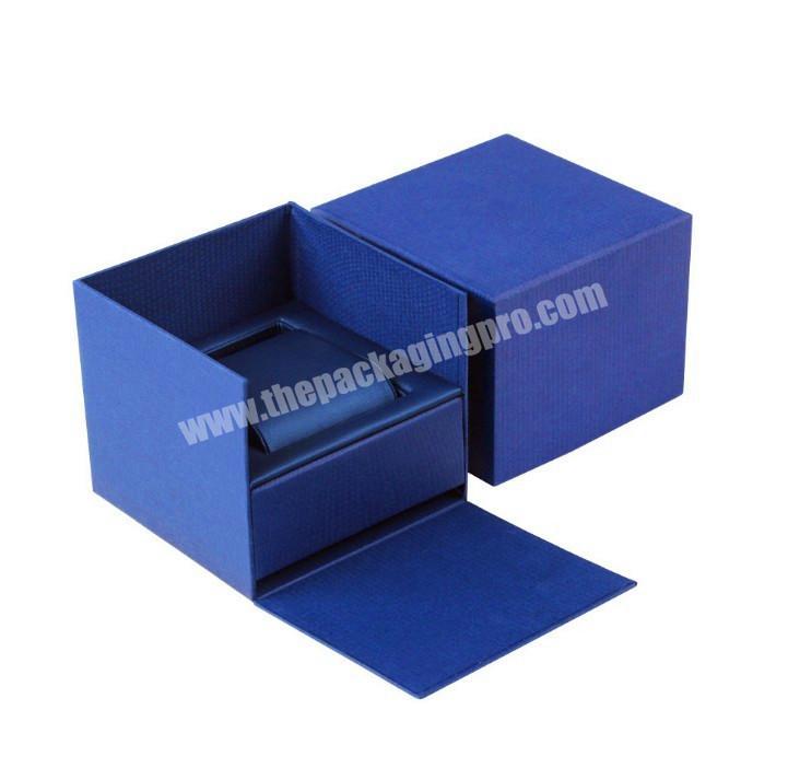 Blue Paper Luxury Design Custom Sliding Drawer Cardboard Empty Display Gift Packaging Watch Box
