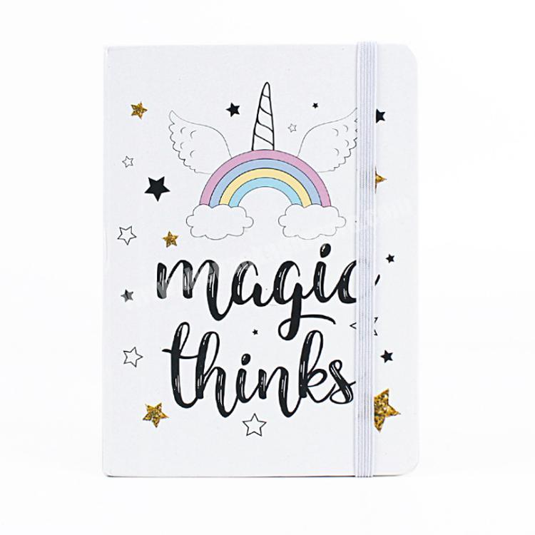 personalize Brothersbox custom Thick Paperboard Cover Cute Unicorn Cartoon Notebook and Diary