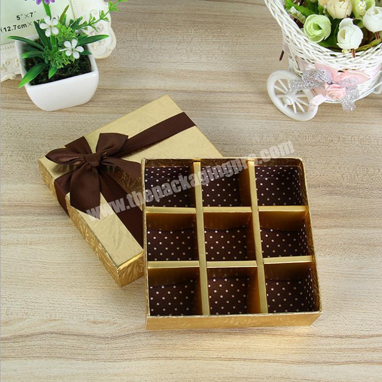 Brothersbox custom cardboard packaging compartment paper empty chocolate gift box