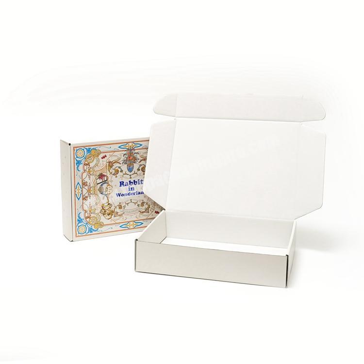 CMYK Printing Custom Logo Shipping Mailer Box Foldable Corrugated E-commerce Postal Clothing Packaging Boxes