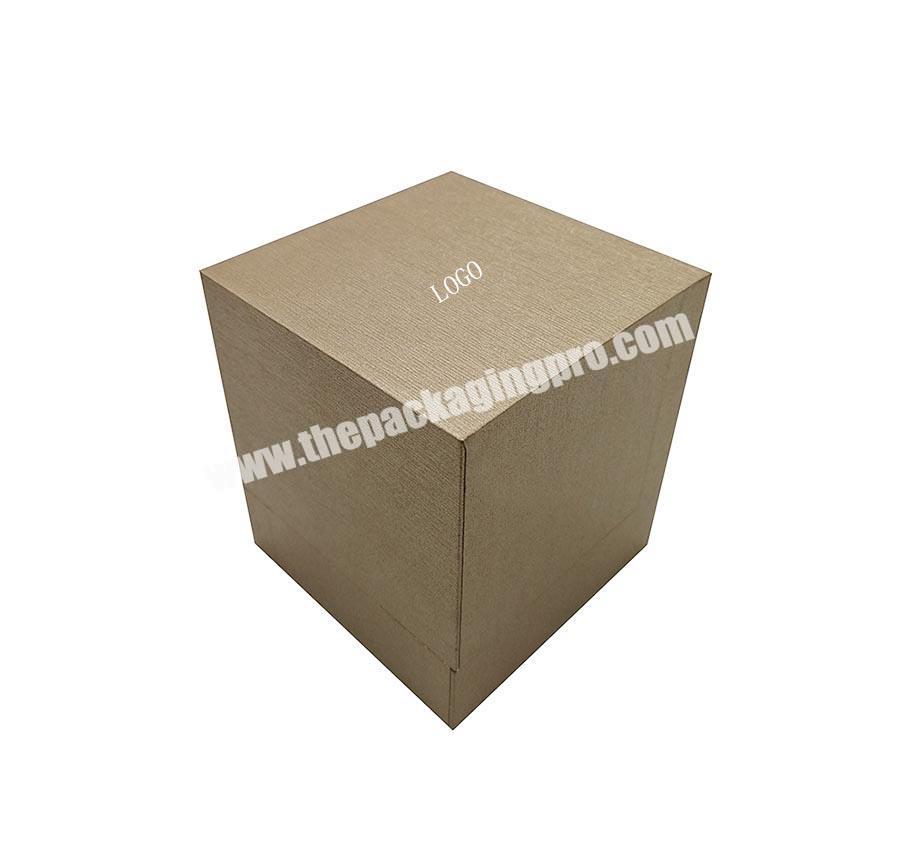 Custom Golden Cardboard Luxury Perfume Gift Box Essential Oil Packaging