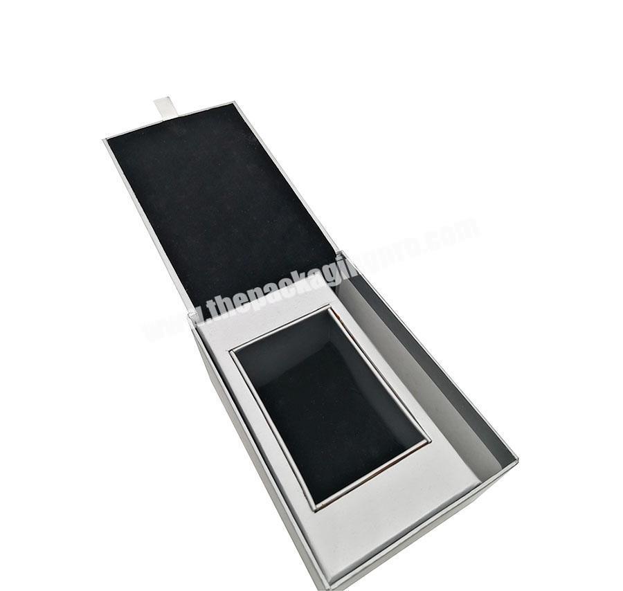Cheap Luxury Black Cardboard Lid And Base Watch Box Fancy