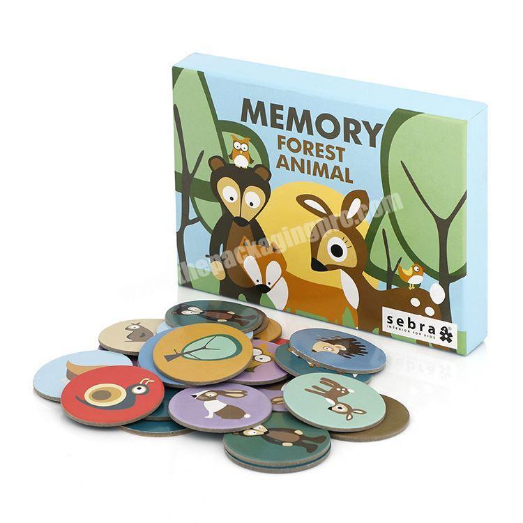 Cheap custom printing kids toys educational memory playing card game
