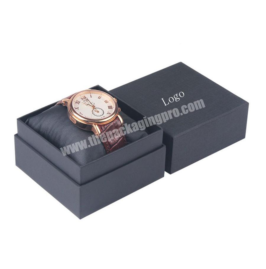 Custom Black Cardboard Lid And Base Watch Box