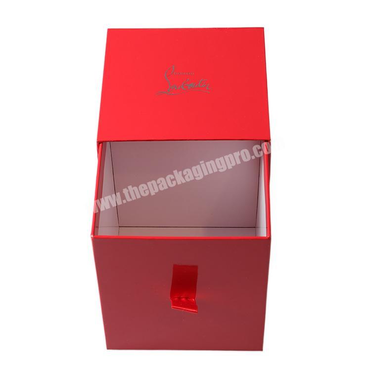 Custom Coated Paper Lid And Base Box Matt Lamination Food Packing Box For Chocolate Coffee Tea Box