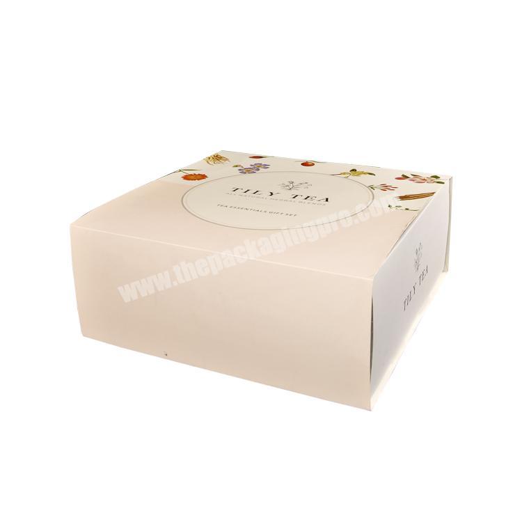 Custom Colored Board Corrugated Cardboard Paper Coffee Cup Saucer Coaster Set Gift Packaging Box with Divider
