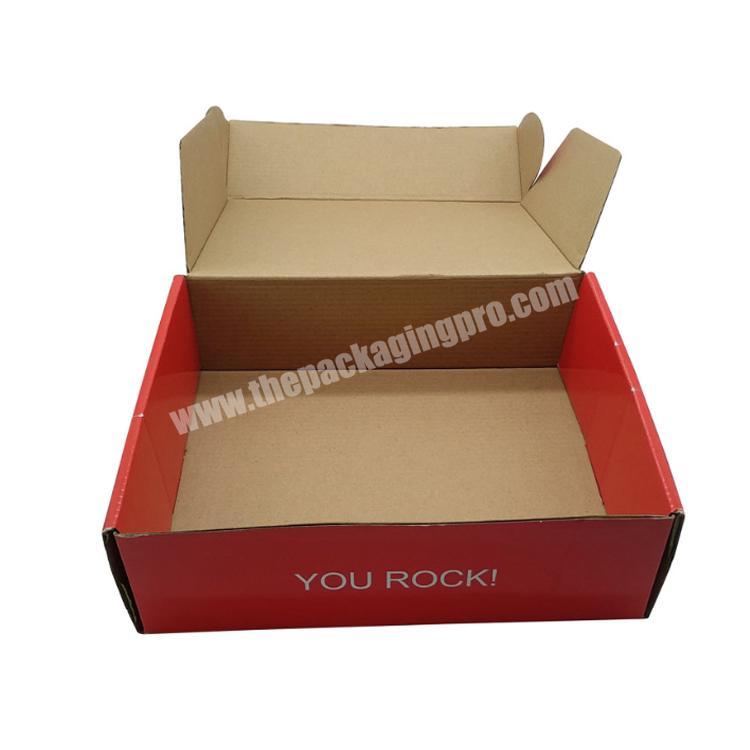 Custom Corrugated Mailing Shipping Box Packaging for Underwear Clothes T-shirt Suit carton paper gift box packaging