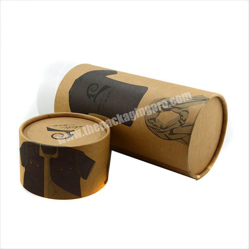 Custom Cylinder Cardboard T-Shirt Tube Packaging