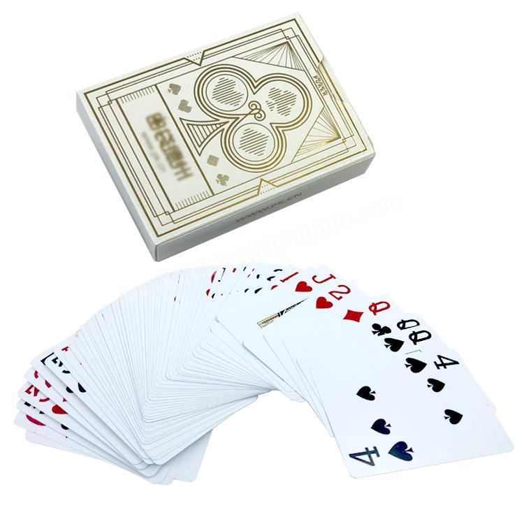 Custom Design 100% Waterproof PVC Poker Plastic Playing Cards with Case