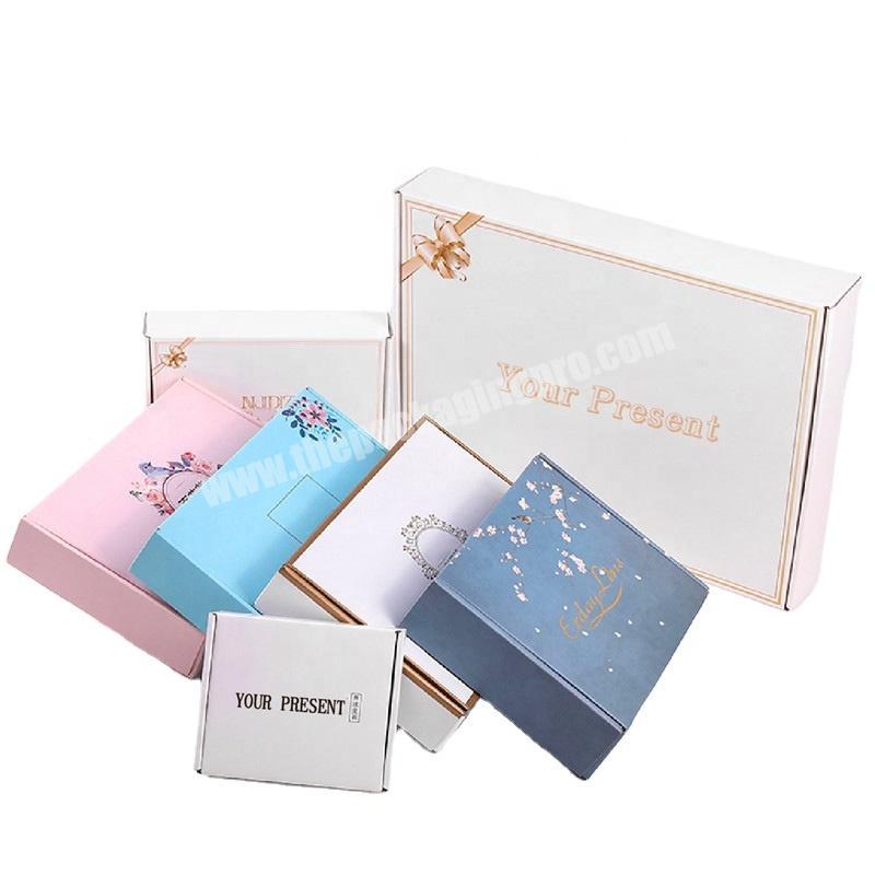 Custom Design Easy Fold Flat Pack Paper Socks Packaging Accessories Gift Big Box Bed Sheet Packaging with Logo