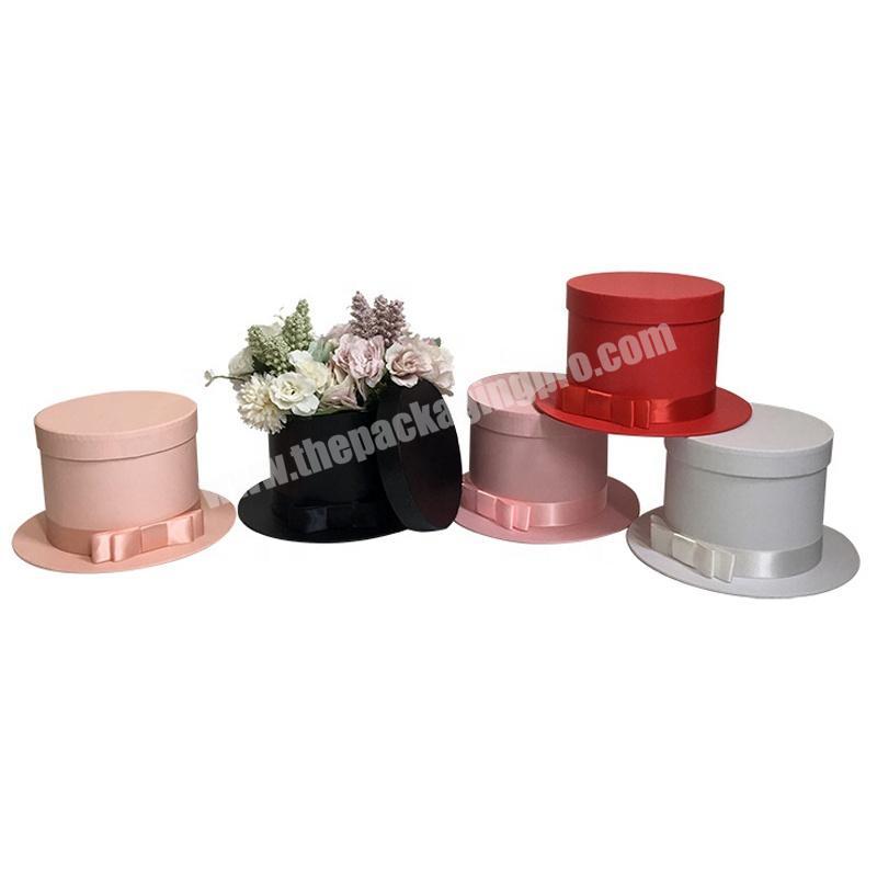 Custom Design Hat Boxes for Flowers Luxury Flower Delivery Gift Box