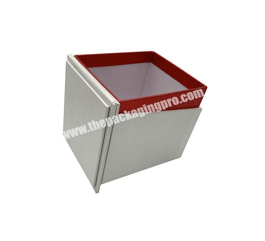 Custom Elegant Gift Boxes Silver Fancy Paper Box Packaging With Lid