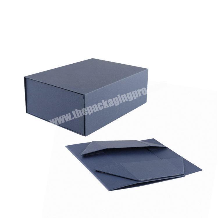 Custom Foldable Gift Cardboard Paper Flat Folding Packaging Collapsible Box with Magnet