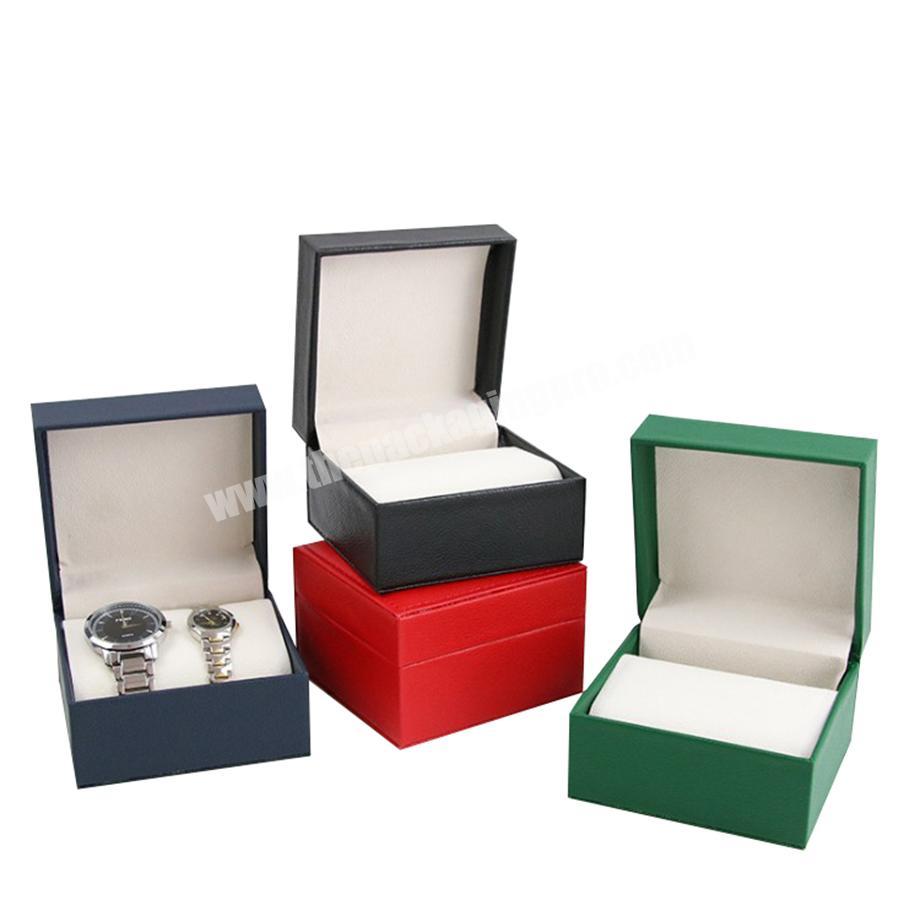 Custom Green PU Leather Couple Watch Box Luxury