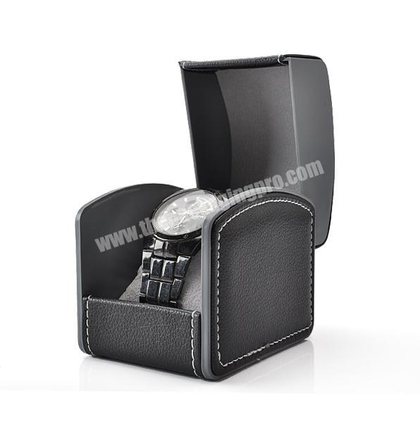 Custom Leather Men Black Watch Box package box