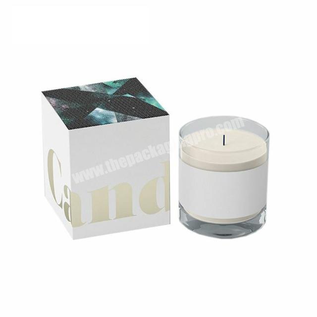 Custom Logo Empty Cajas Para Velas White Wholesale Gift Luxury Candle Packaging Box