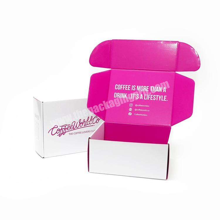 Custom Logo Mailers Cheap Packing Corrugated Cardboard Cosmetics Shipping Box Skin Care Paper Packaging Box