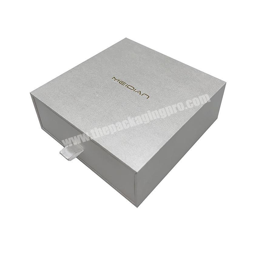 Custom Logo Modern Handmade Silver Fancy Paper Bangle Bracelet Box