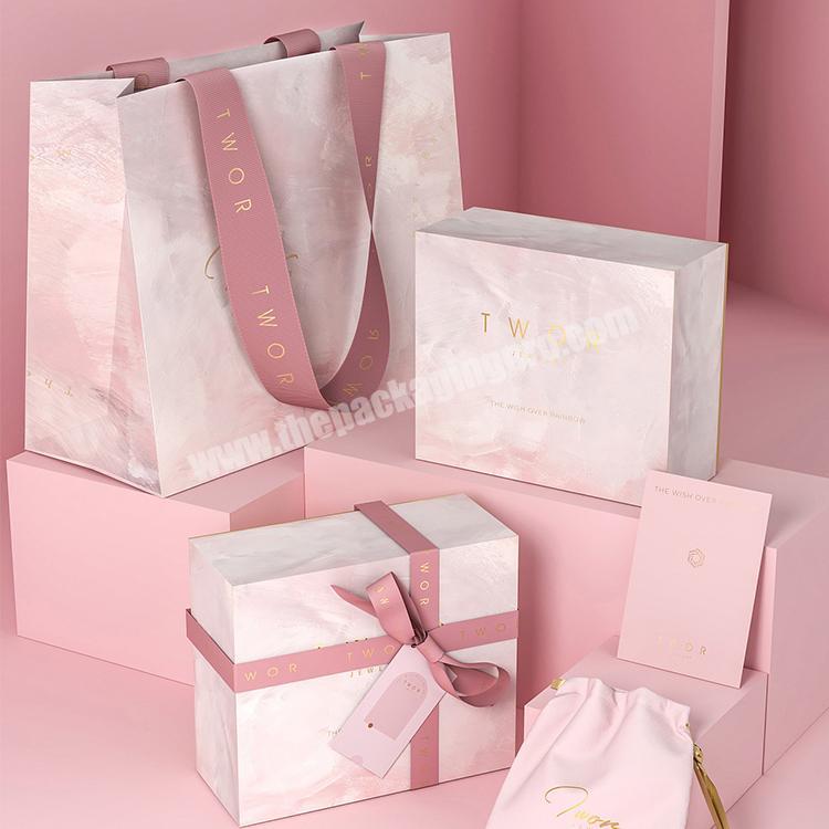 Wholesale Large Custom Logo Magnetic Box Paper Cardboard Packaging Box Luxury Folding Magnetic Paper Gift Ribbon Box