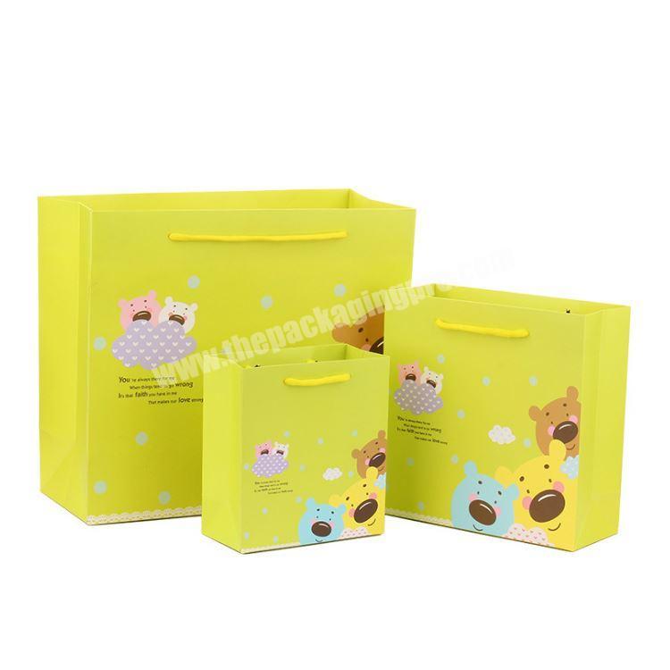 Custom Logo Print Extra Wide Base Large Packing Bakery Carry Shopping Paper Bags For Cake Box
