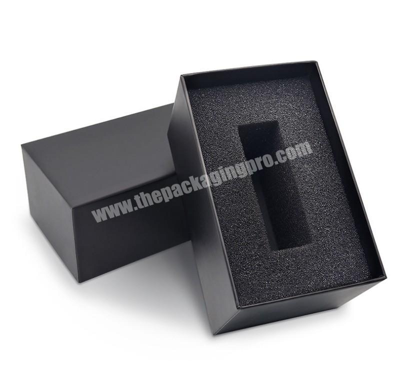 Custom Logo Printed Cheap 2PCS Cardboard Gift Box Single Wrist Watch Paper Box with EVA Foam
