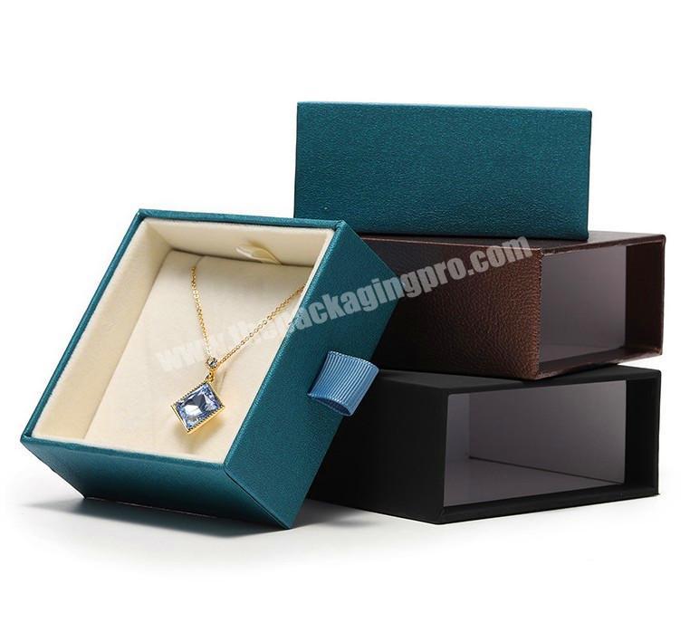 Custom Logo Printed Necklace Jewellery Box Custom Luxury Paper Ring Packaging Gift Jewelry Box Supplier