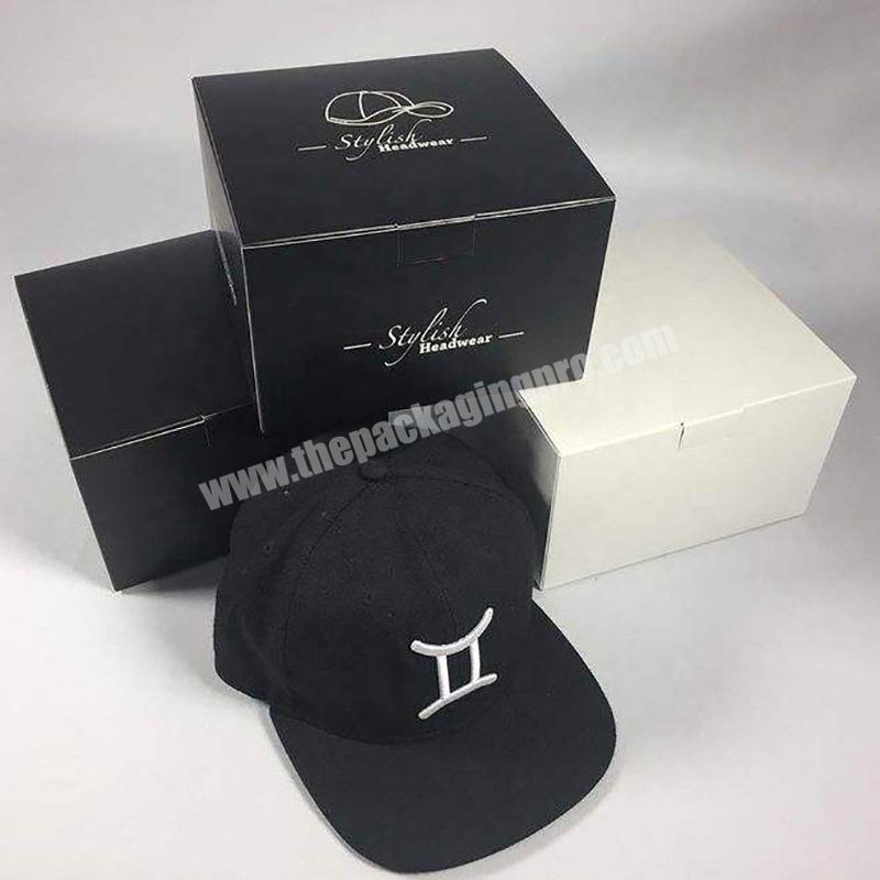 Custom Logo Printed Trucker Sports Snapback Baseball Cap Hat Paper Packaging  Box