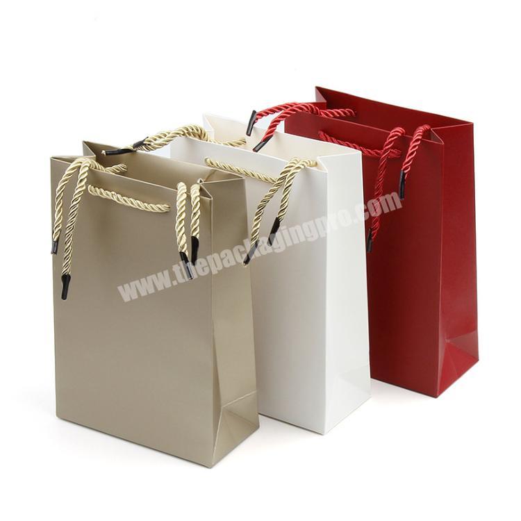 Custom Logo Printing Design Luxury Shopping Jewelry Gift Packaging Paper Bags