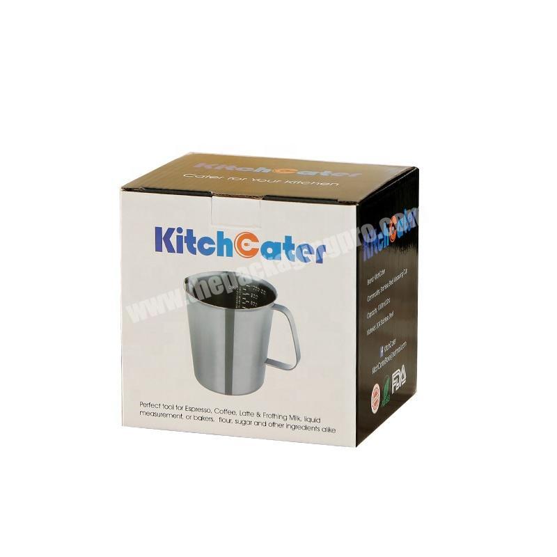 Custom Logo Printing Folding Gift Water Bottle Packaging Coffee Mug K Cup Large Shipping Box