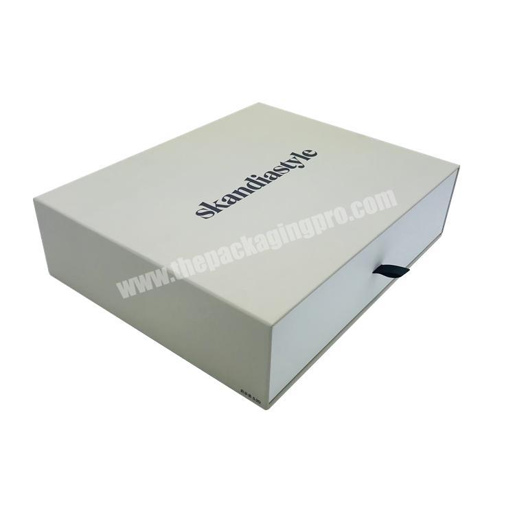 Custom Logo Printing Paper Recyclable Feature Packaging Cardboard Gift Sliding Drawer Box