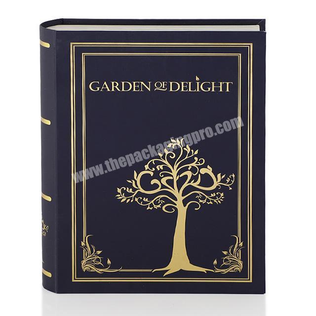 Custom Luxury folding chocolate candy packaging paper cardboard book shaped gift box