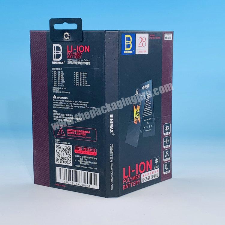 Custom Luxury logo Printed Retail Hanging Product Packaging Custom Box for Screen Protector Packaging