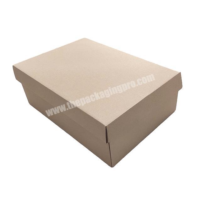 Custom Packaging  Logo Print Recycled Cardboard Shoe Paper Boxes Custom Shoe Box