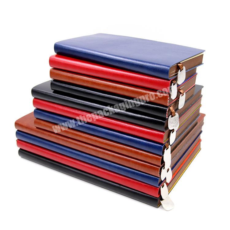 Custom Personalized Printing Notepad High Quality Hard Cover Leather Notebook
