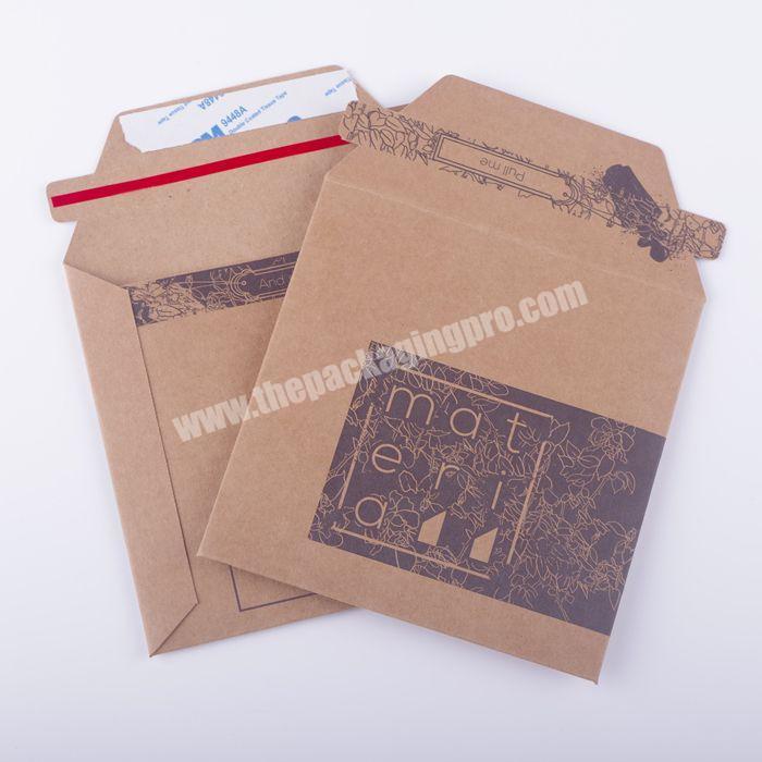 Custom Premium Rigid Kraft Paper Envelopes DVD PIP Envelope Mailers Cardboard Shipping Books Envelopes