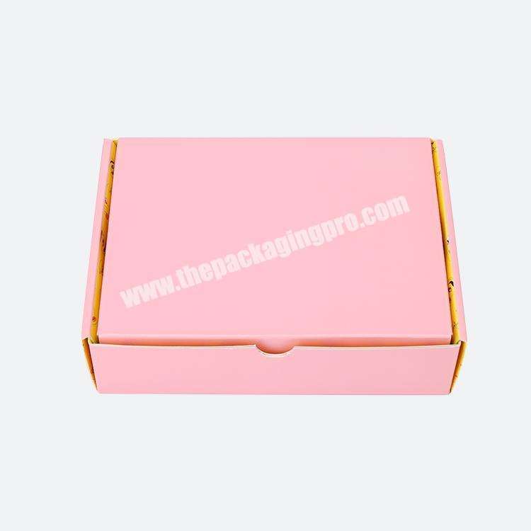 Corrugated Board Pink Mailer Boxes Custom Shipping Box Mailers Printing Customize Mailer Box