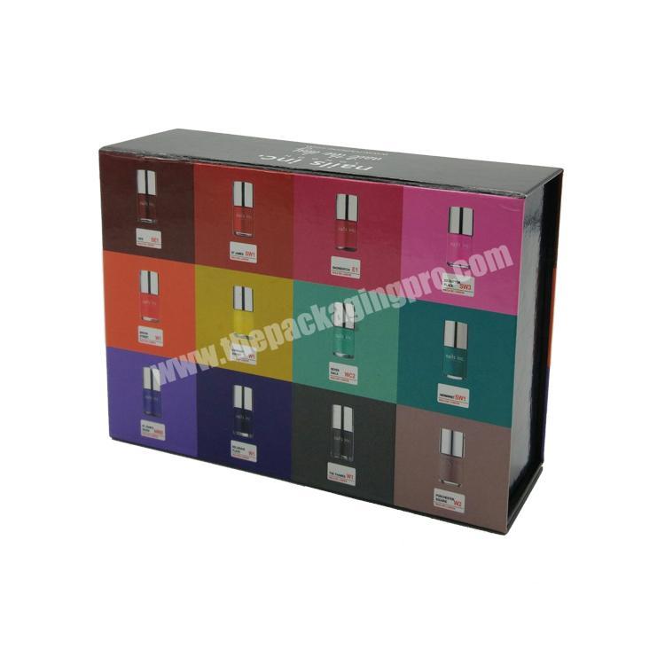 Custom Printed Foldable Gift Box With Magnetic Closure For Nail Polish Packaging Box