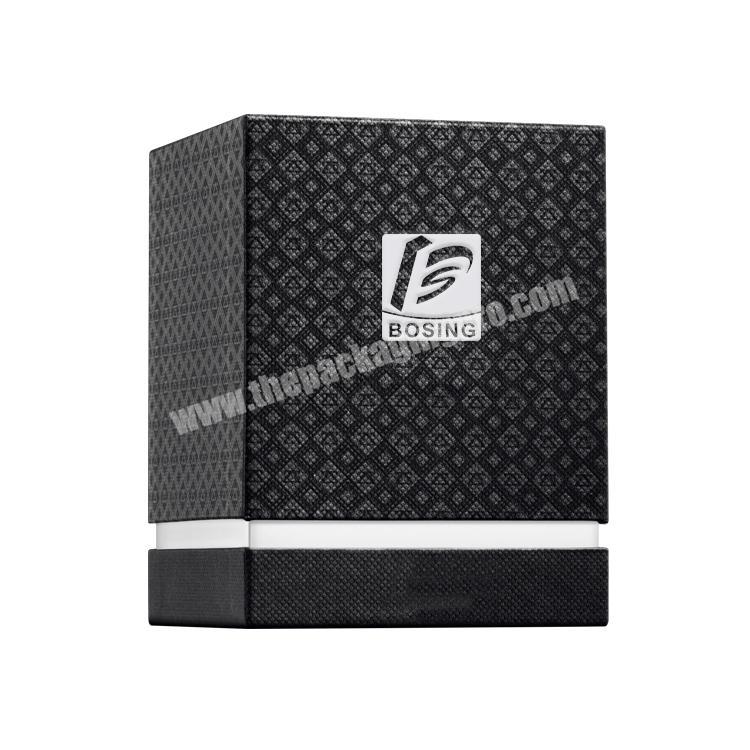 Custom Printed Luxury Black Design Empty Perfume Bottle Paper Box Gift Present Cardboard Rigid Packaging Perfume Boxes