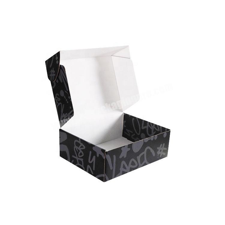 Custom Printed Packaging Corrugated Shipping Paper Flat Logo Carton Box