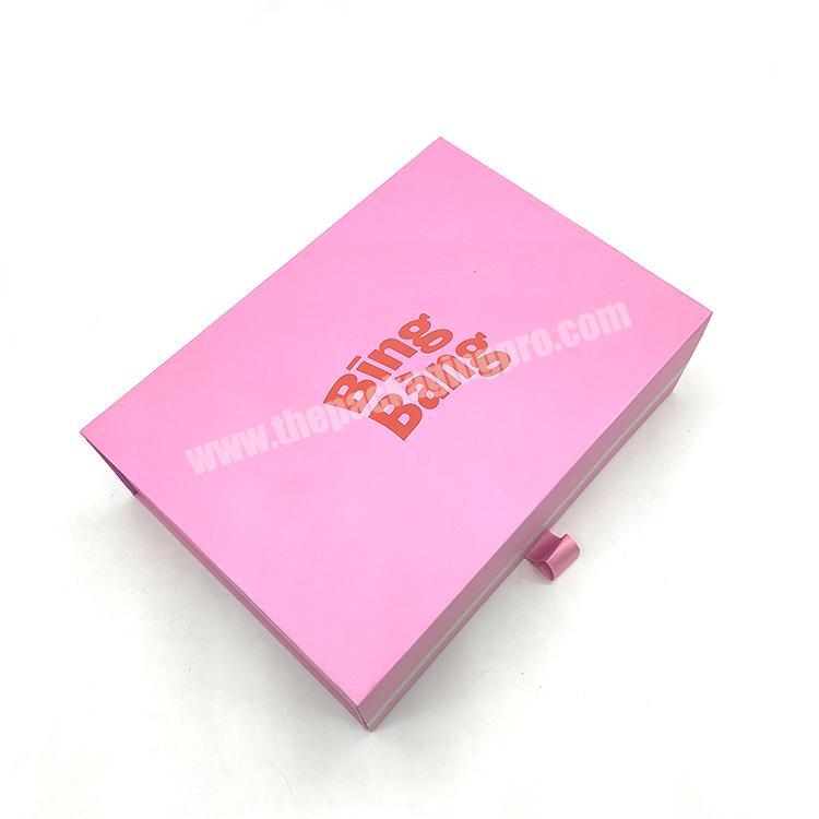 Custom Printed  Recyclable Rigid Flat Magnet Magnetic Paper Closure Foldable Packaging Folding Gift Box