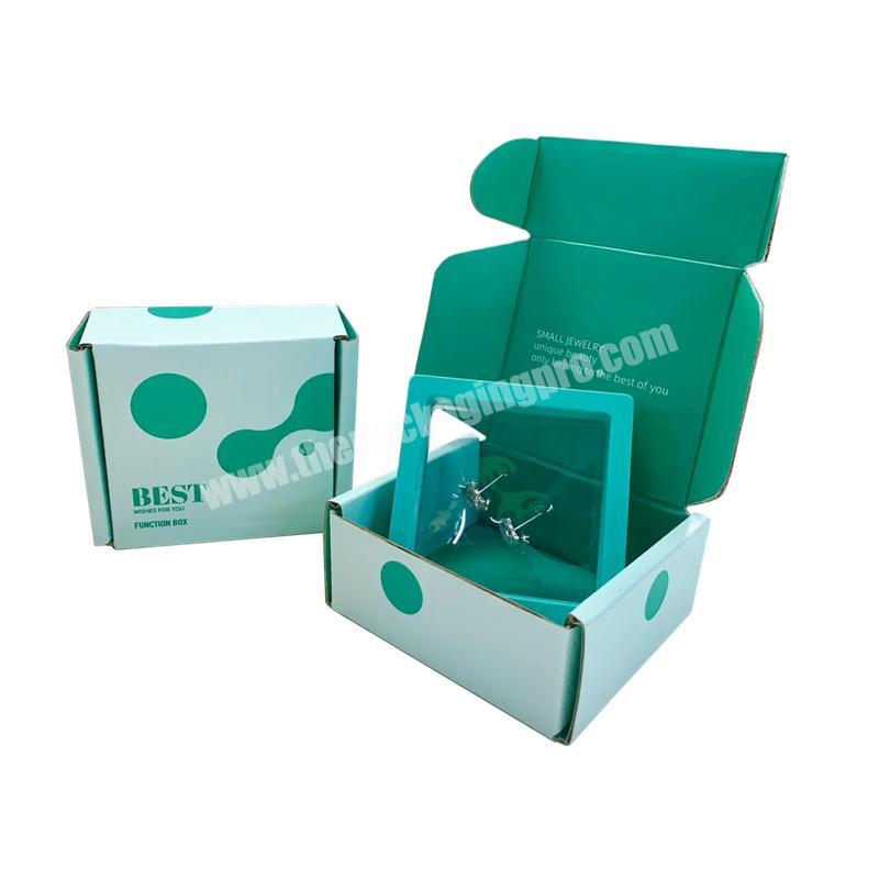 Custom Printed Small Size Square Jewelry Corrugated Paper Cardboard Folding Amazon Shipping Mailer Box