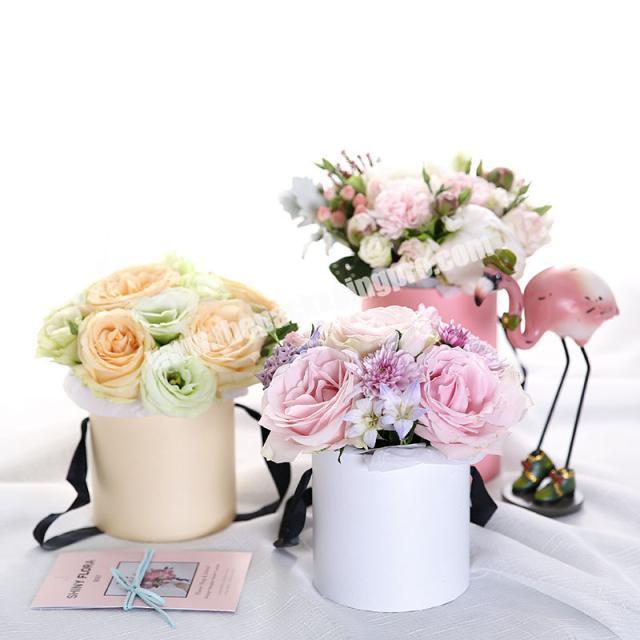 Customized Cajas Para Flores Luxury Packaging Cylinder Round Roses Flower Gift Box For Bouquets