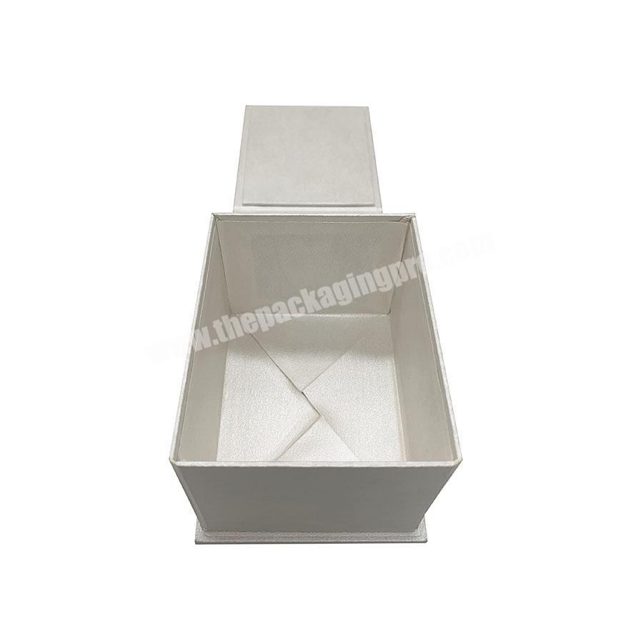 Custom Silver Cardboard Boxes For Gift Foldable Gift Box Magnetic