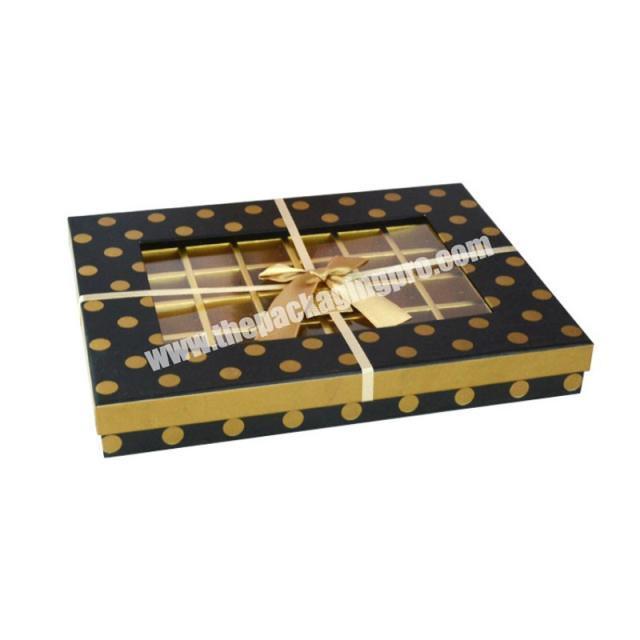 Wholesale Empty Gift Cardboard Cajas Chocolate Box With Window