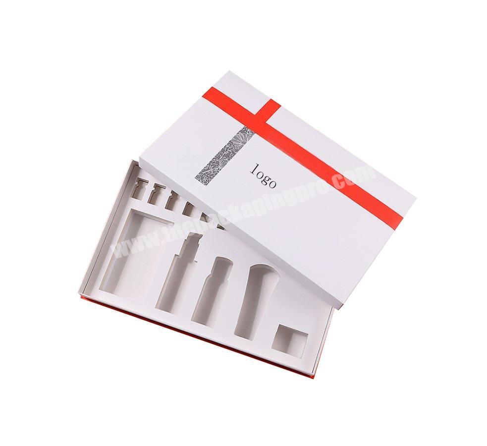 Custom White Cardboard Cosmetic Essential Oil Box With Insert EVA