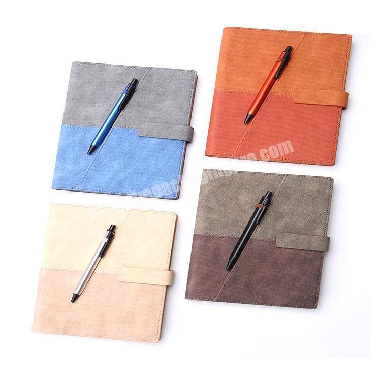 Custom composition business 2020 diary notebook set with pen