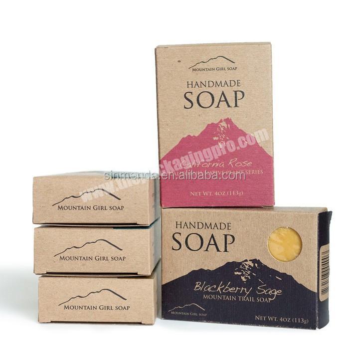 Custom eco friendly sleeve art paper soap box handmade packaging