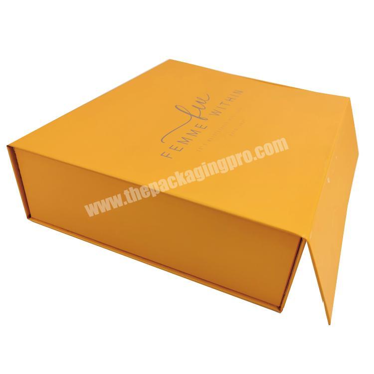 Custom logo Luxury Large Big Gift Box Packaging Magnet Magnetic Lid Paper Closure Foldable Box Packaging Folding Gift Box